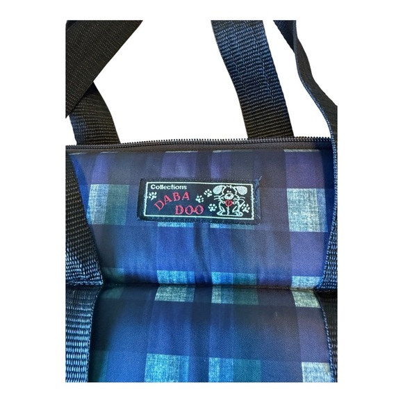 Daba Doo - Pet Carrier - Very Berrie Dark Green Plaid - Picture 10 of 11